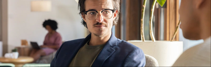 an office full of people working