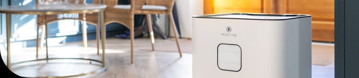 air purifier in a kitchen