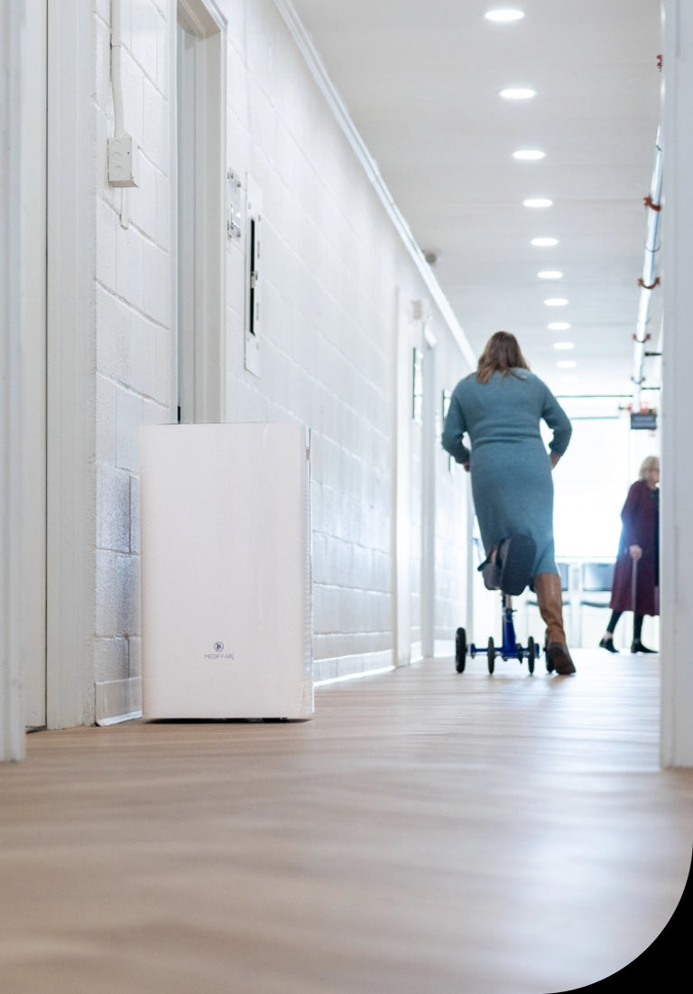 air purifier in a hospital