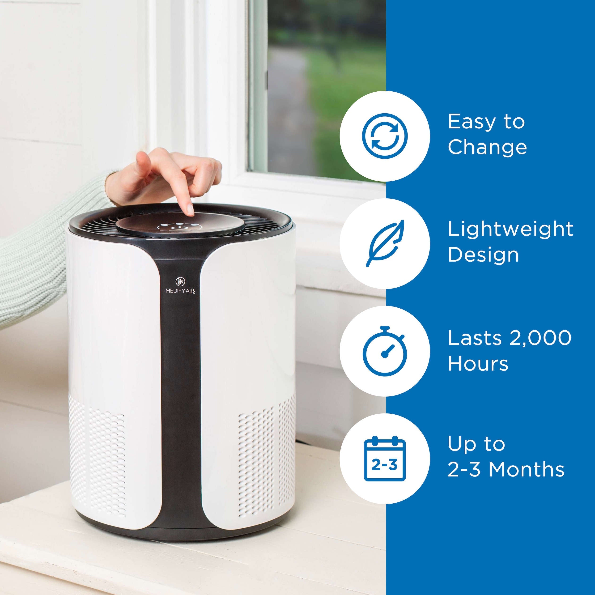 Turning on MA-18 Air Purifier